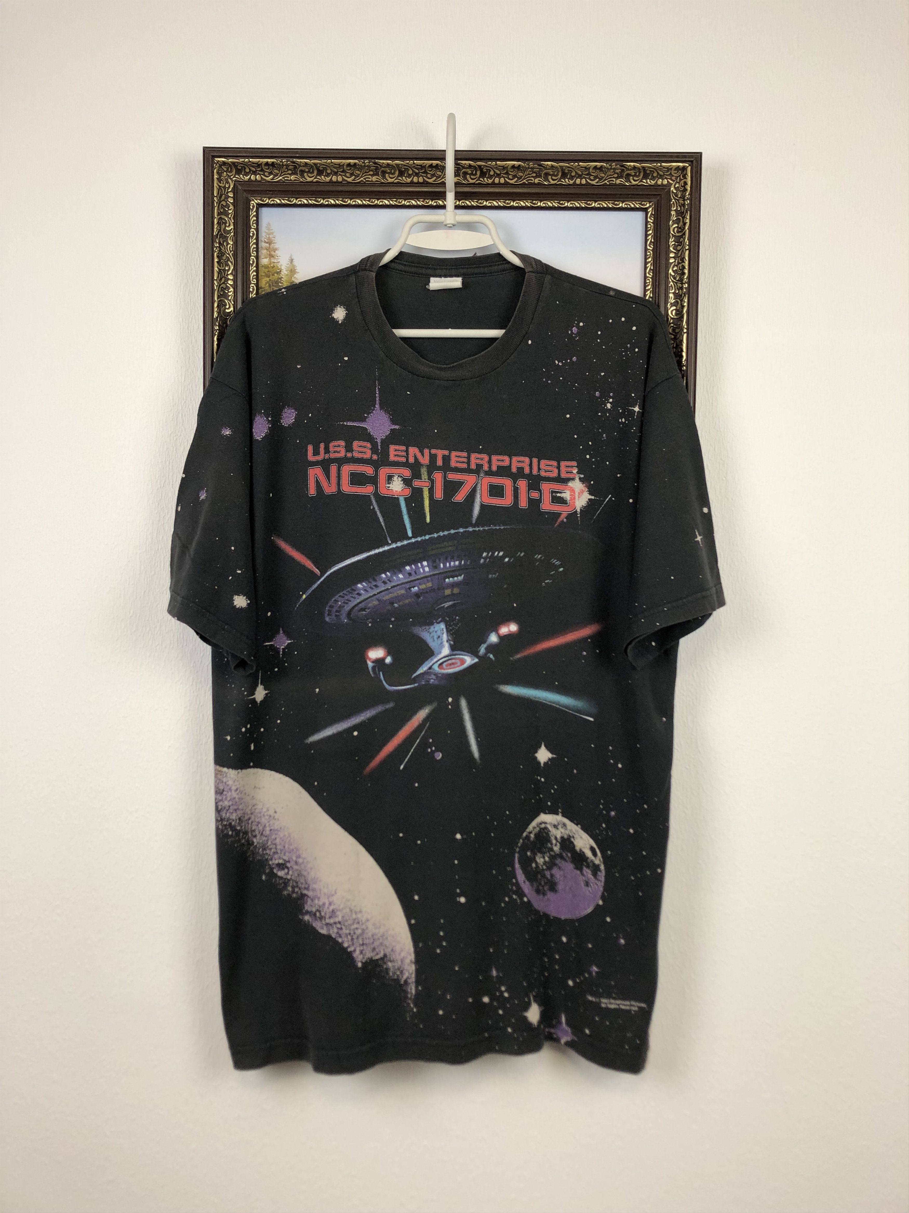 Vintage Vintage Star Trek Insurrection Movie USS Enterprise Shirt Size US XL / EU 56 / 4 - 1 Thumbnail