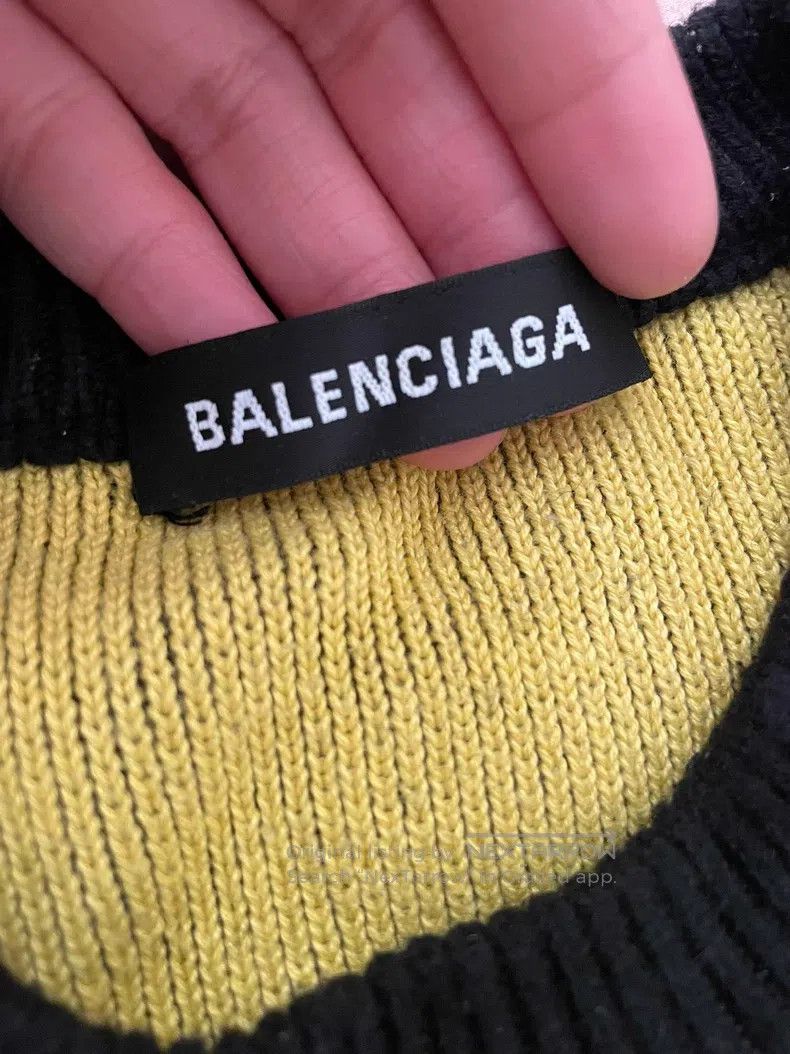 Balenciaga Balenciaga Logo Round Neck Sweater Size US S / EU 44-46 / 1 - 5 Thumbnail