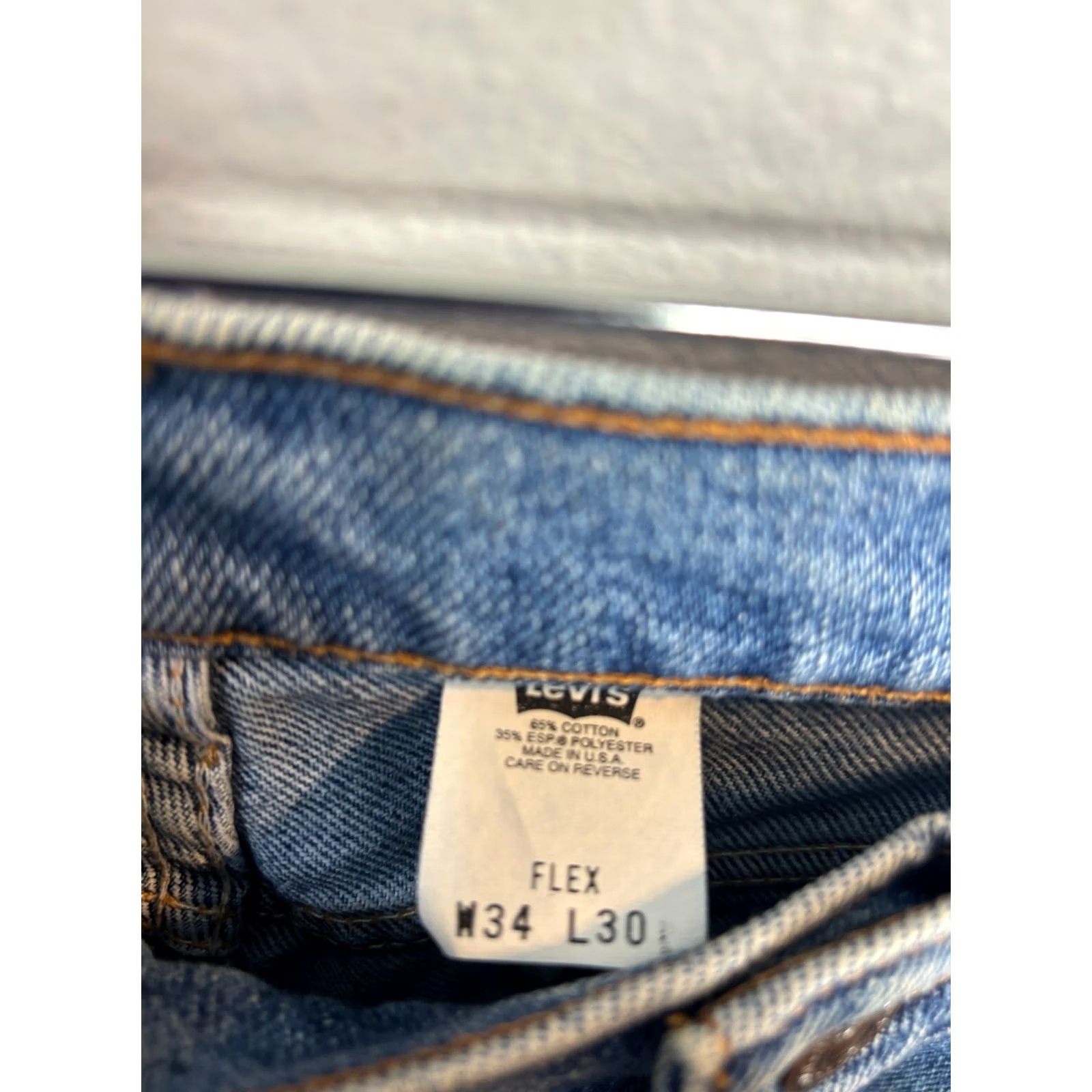 Levi's VINTAGE Levi’s 540 Jeans Men 34x29 Denim Straight Blue 90s Grunge Logo 5-Pocket Womens? Size US 34 / EU 50 - 6 Thumbnail