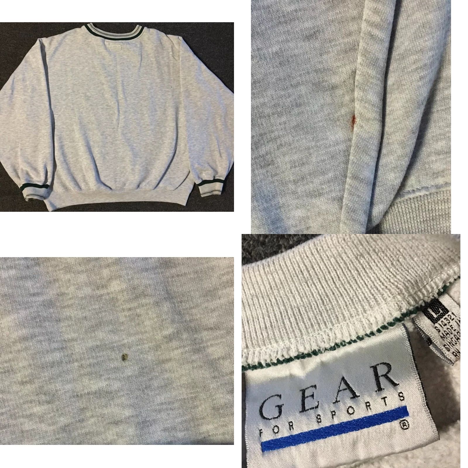 Vintage VINTAGE NATO Peacekeeping 90s Boxy Sweatshirt Hoodie M Gray Military Grunge 80s 90s Army USA Mens Size US M / EU 48-50 / 2 - 8 Thumbnail