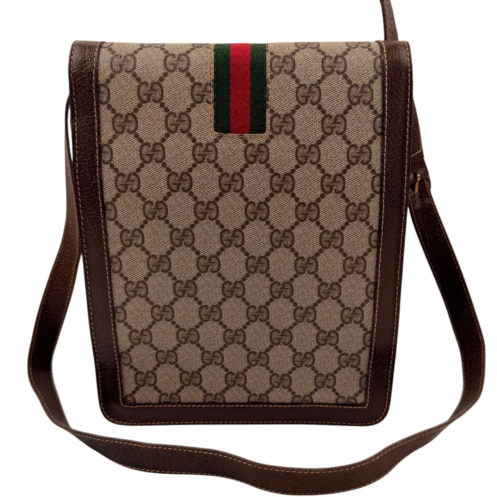 Gucci Gucci Vintage Vertical Canvas Shoulder Bag Size ONE SIZE - 3 Thumbnail