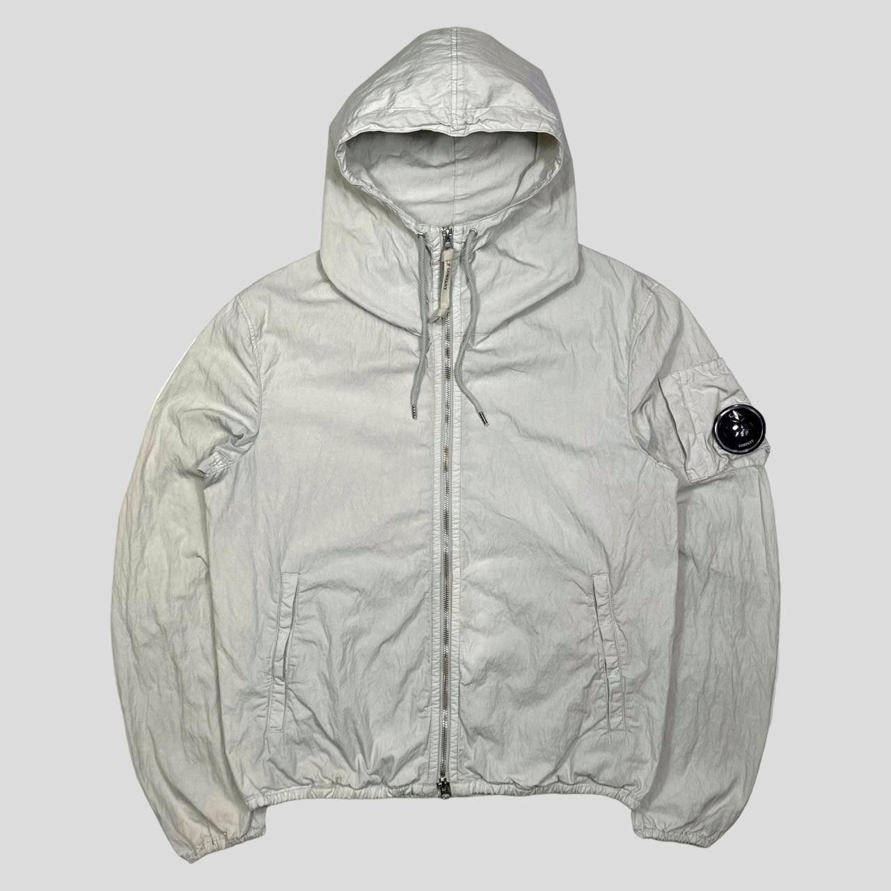 image of C P Company Cp Company Nylon Shimmer Goggle Lens Windbreaker Jacket It50 in White (Size Medium)