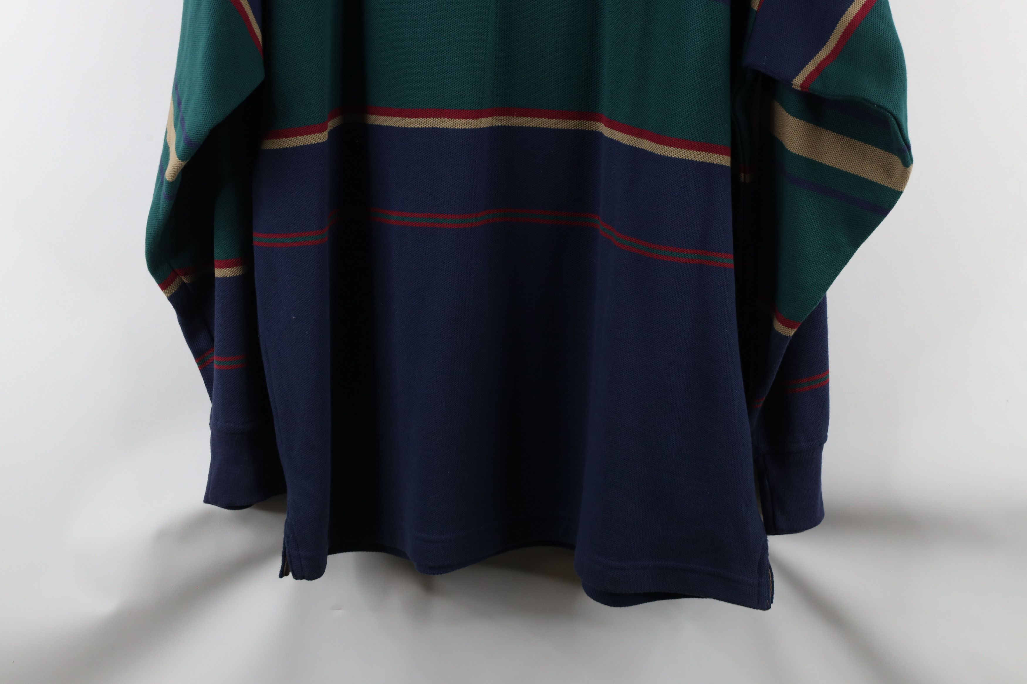 Vintage Vintage 90s Streetwear Striped Long Sleeve Henley T-Shirt Size US L / EU 52-54 / 3 - 8 Thumbnail