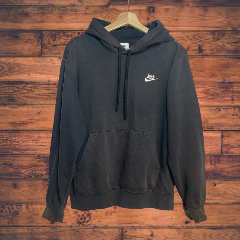 Nike Nike Black Hooded Pullover Sweatshirt Small Size US S / EU 44-46 / 1 - 1 Thumbnail