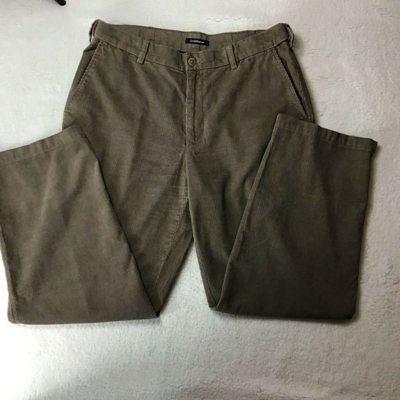 Croft & Barrow Croft & Barrow Men Flat Front Corduroy Pant 36X30 Size US 36 / EU 52 - 2 Thumbnail