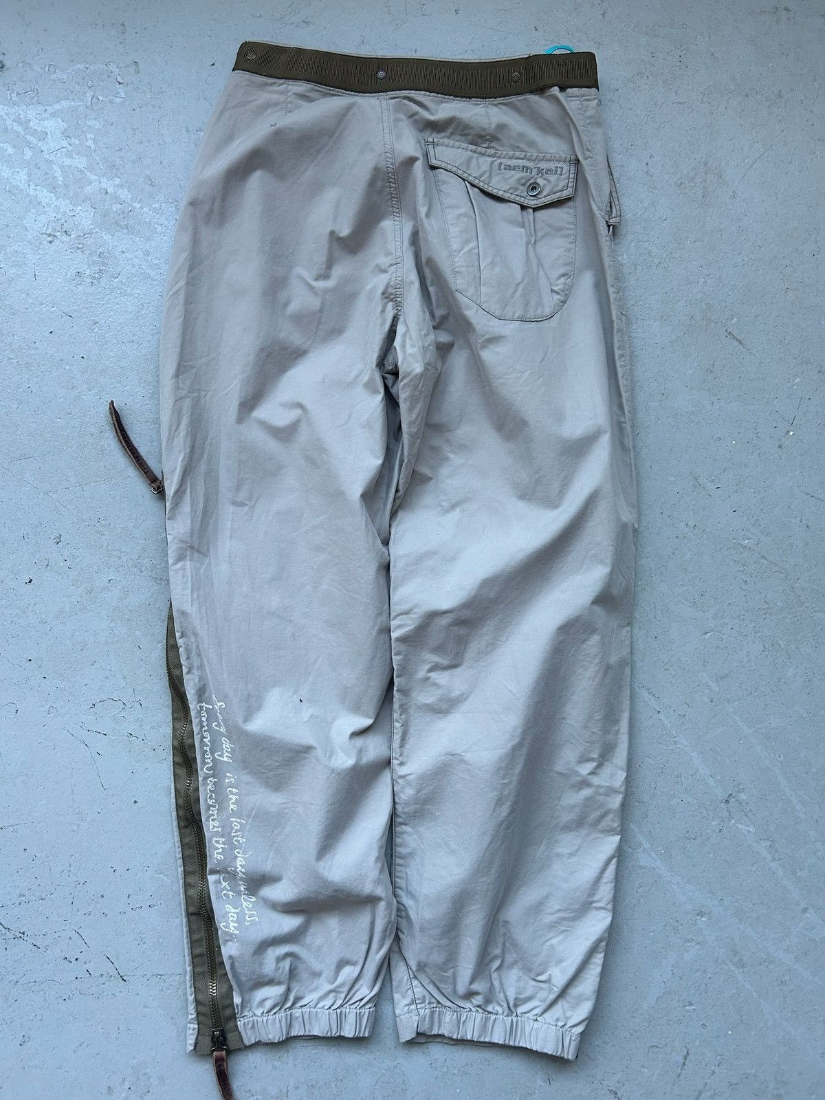 Aem'kei Aem'Kei Olive Side Zip Cotton Utility Pants Size US 28 / EU 44 - 3 Thumbnail