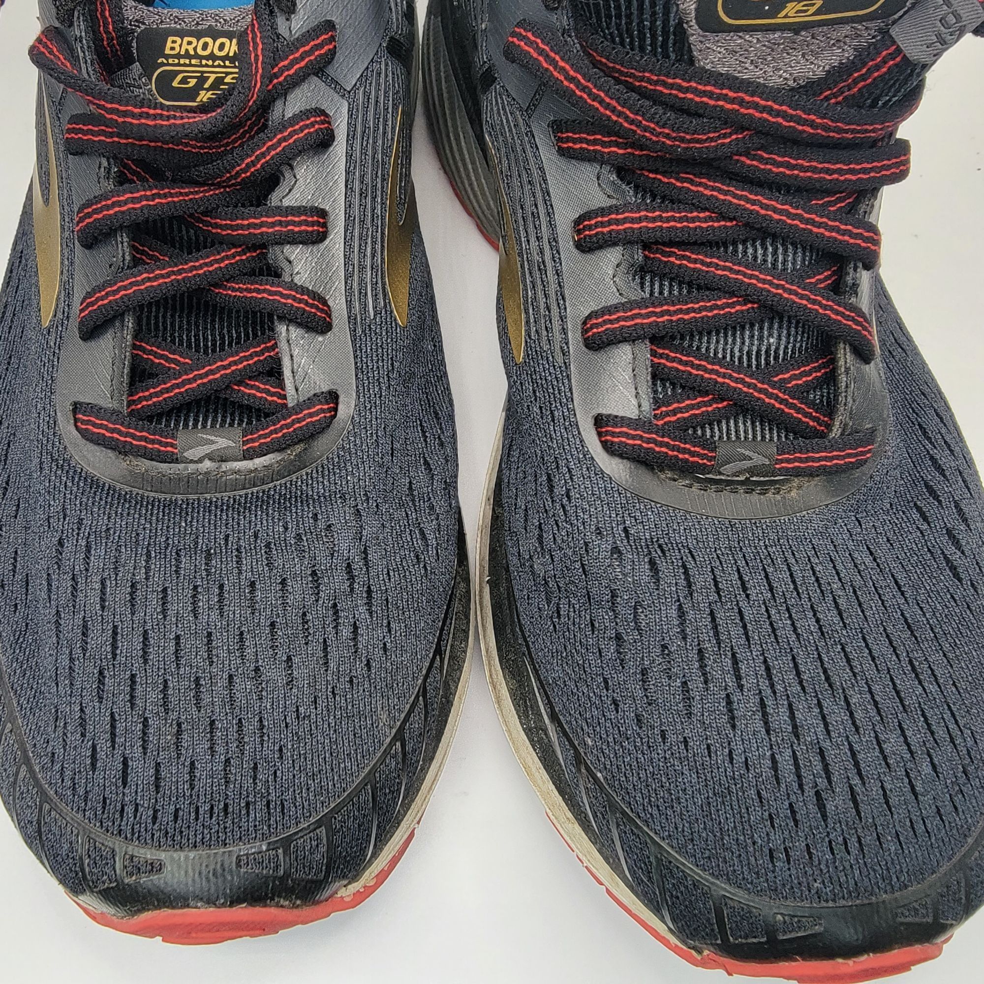 Brooks Brooks Adrenaline GTS 18 Mens 8 Black Gold Running Athletic Size US 8 / EU 41 - 12 Thumbnail