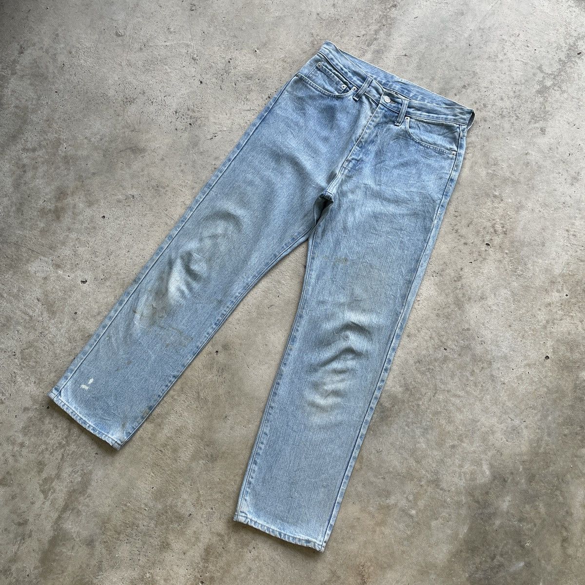 Japanese Brand W30x29💥 Vintage Japanese Brand Faded Blue Jeans Pants Denim Size US 30 / EU 46 - 2 Thumbnail