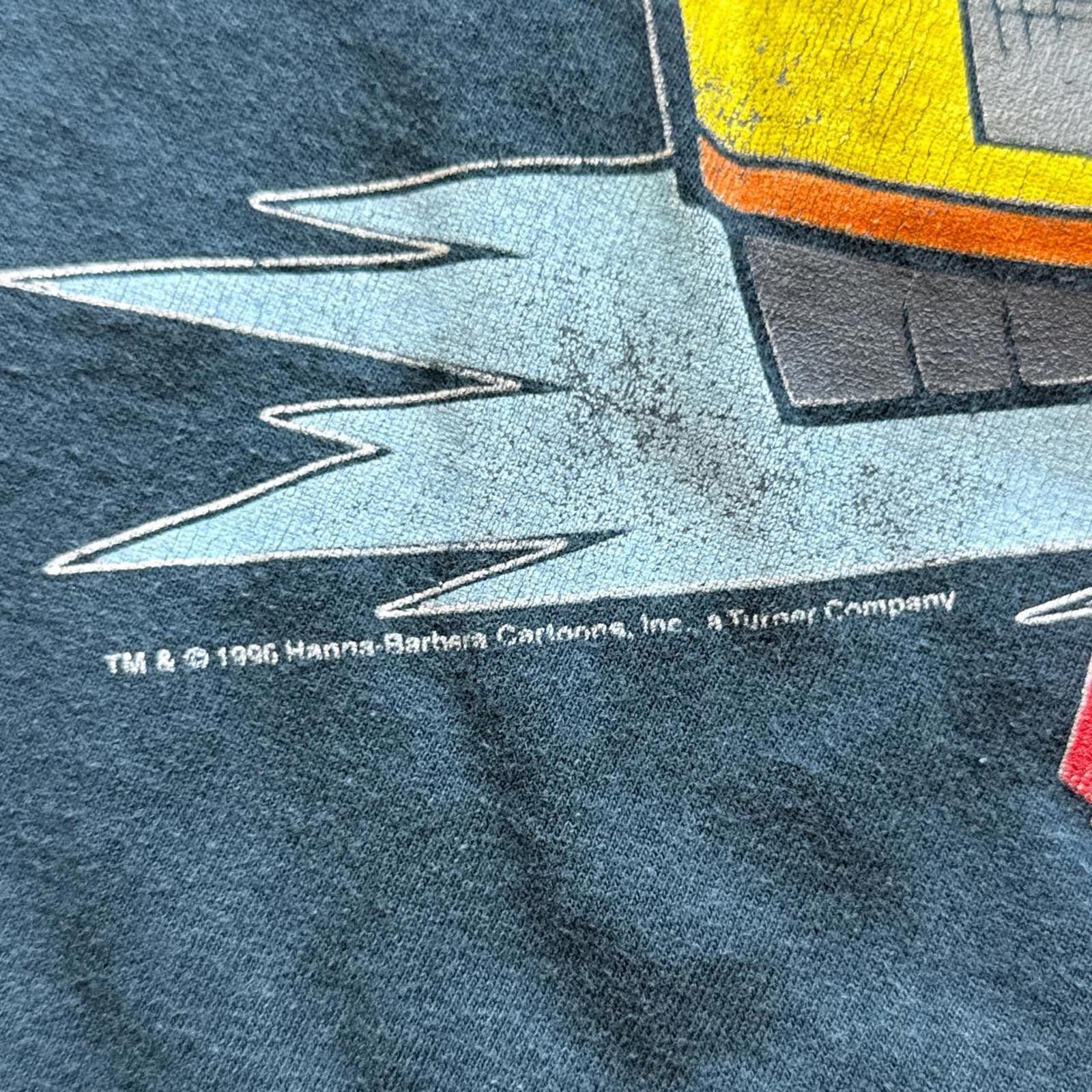 Chase Authentics Faded Cartoon Network Wacky Races Flinstones 90's T-Shirt Size US L / EU 52-54 / 3 - 6 Thumbnail