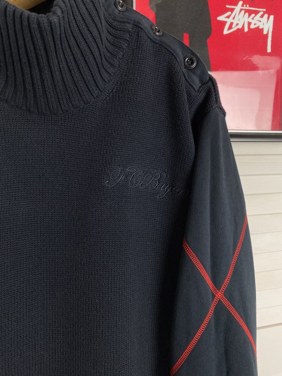 Adidas Vintage Knit Sweater Adidas Bayern Munich Turtleneck Footbal Size US M / EU 48-50 / 2 - 4 Thumbnail