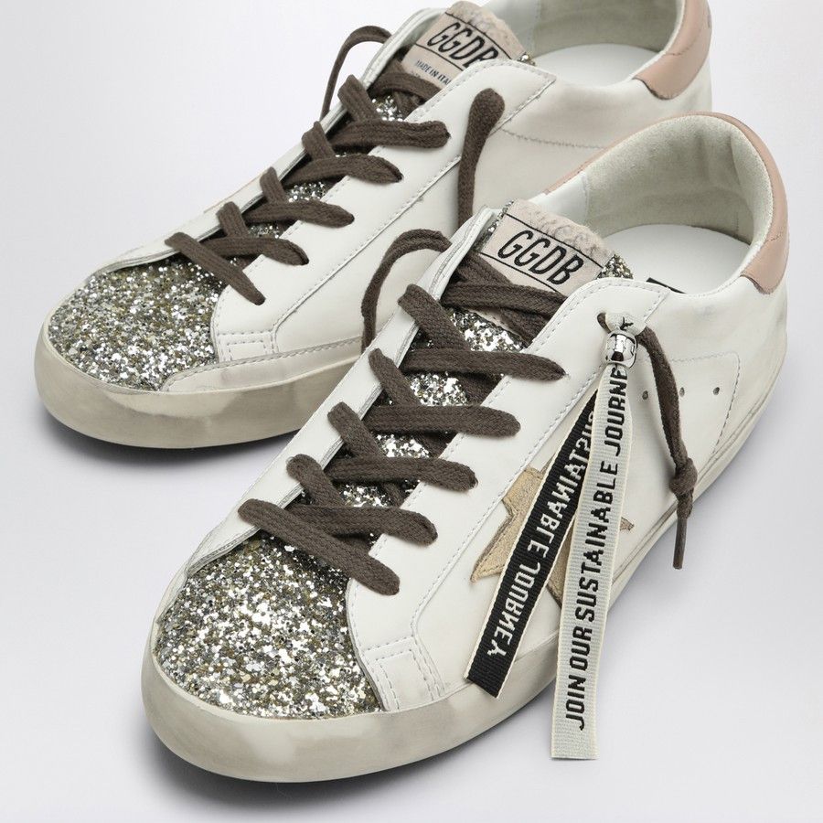 Golden Goose o1d2blof0824 Platinum Super Star Trainer in Multicolor Size US 10 / IT 40 - 5 Thumbnail