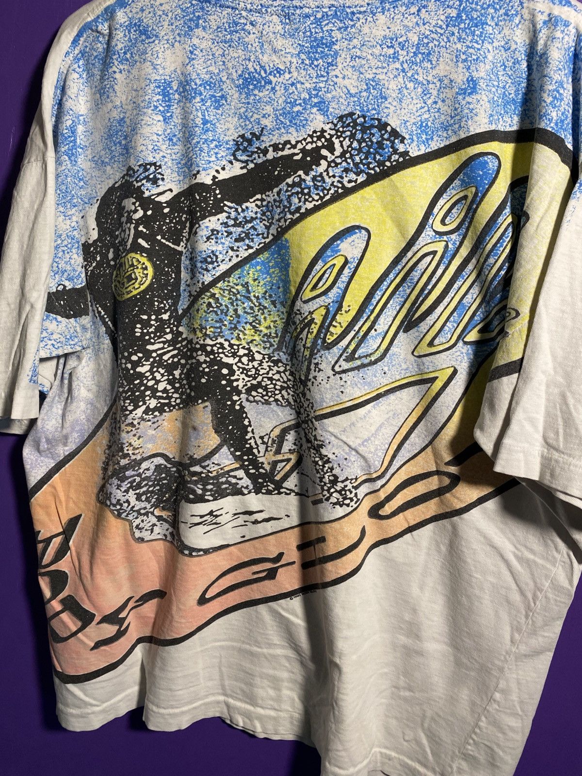 Body Glove Vintage 80s Body glove surfwear big back hit mullet tee Size US XL / EU 56 / 4 - 3 Thumbnail