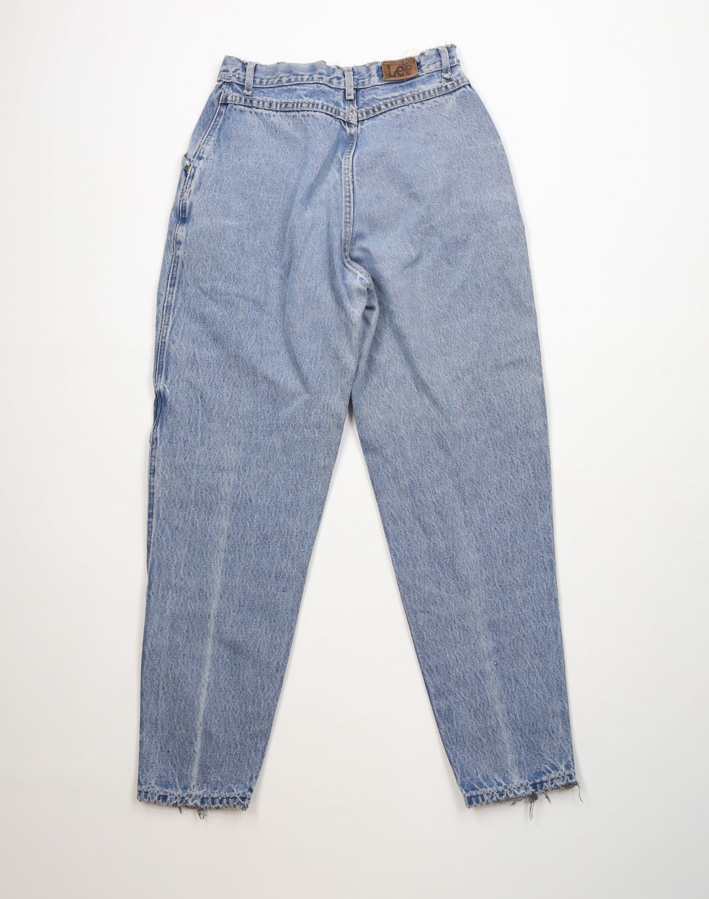 Lee Vintage 80s 90s Lee Tapered Leg Denim Jeans Blue Cotton USA Size 34" / US 12 / IT 48 - 11 Thumbnail