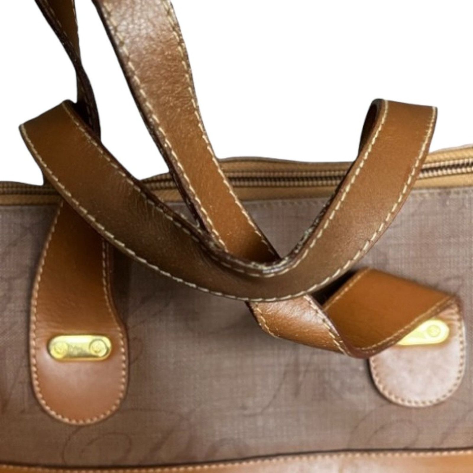 Nina Ricci NINA RICCI Brown Patent Leather Top Handle Bag, 3.5x10x2.5 Size ONE SIZE - 9 Thumbnail