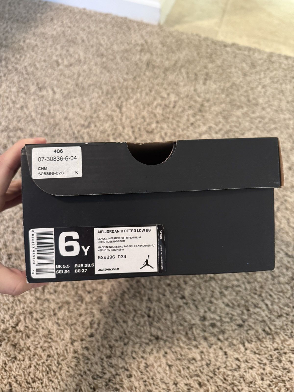 Jordan Brand × Nike Air Jordan 11 Retro Low GS ‘Infrared 23’ Size US 6 / IT 36 - 8 Thumbnail