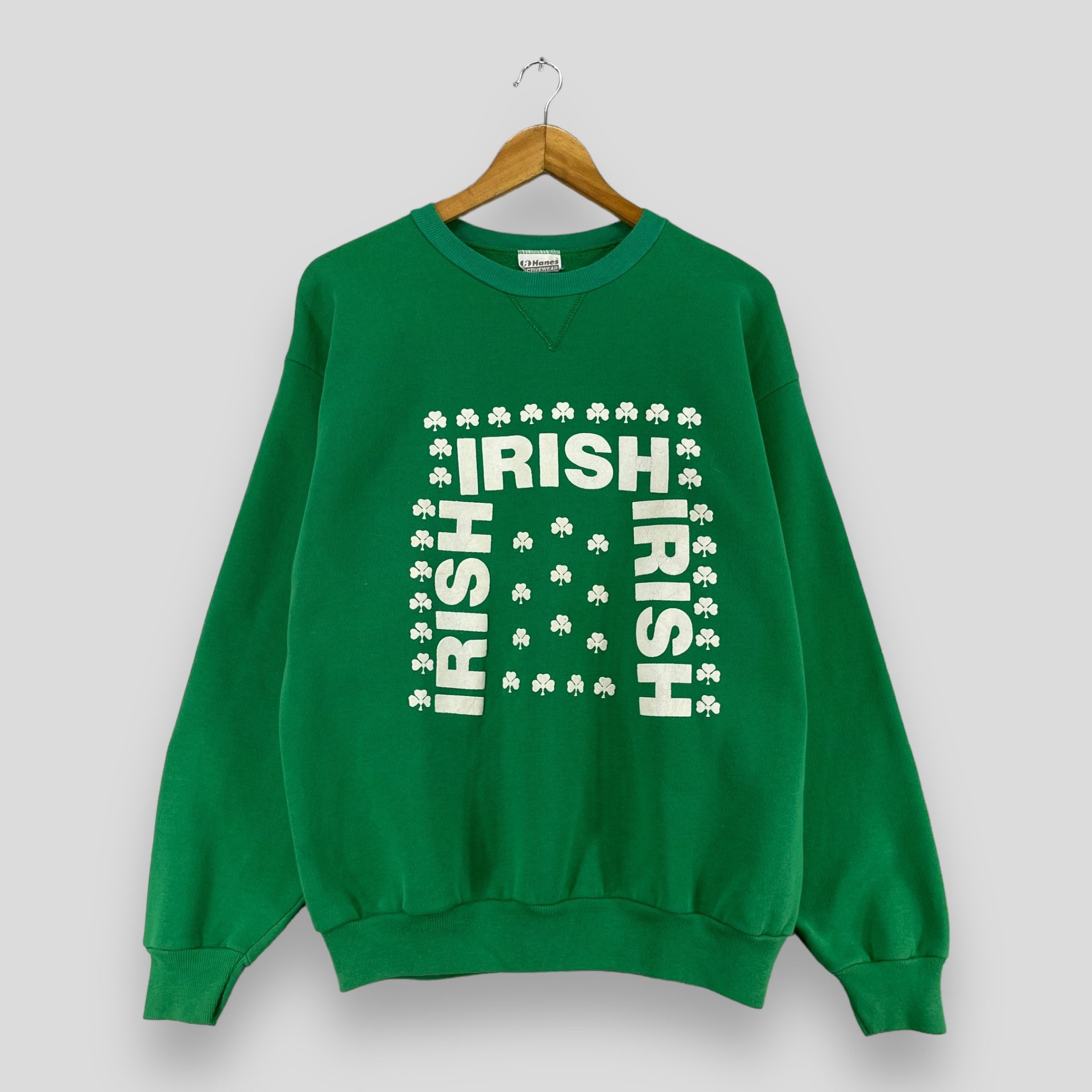 Vintage Vintage IRISH Spellout Printed Sweatshirt Crewneck Size US M / EU 48-50 / 2 - 1 Thumbnail