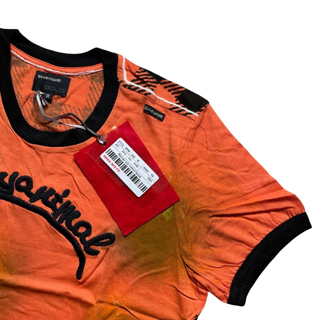 Energie × Miss Sixty NOS Energie Gold Party Animal Embroidery Short Sleeves Size M / US 6-8 / IT 42-44 - 4 Thumbnail