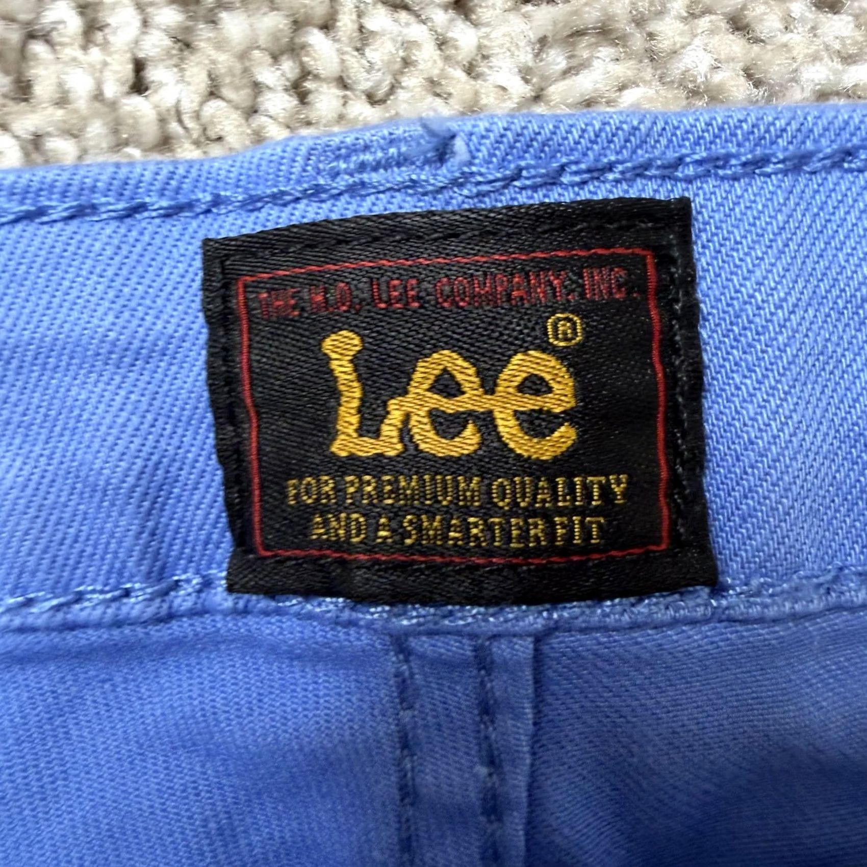Lee Lee Womens 18 Blue Twill Bermuda Stretch Casual Summer Shorts Size 40" / US 18 - 4 Thumbnail