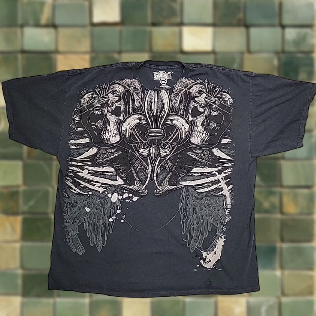 Vintage MMA Elite Shirt Men 2XL Black Short Sleeve TEE Punk Biker Grunge Gothic Celtic Size US XXL / EU 58 / 5 - 1 Thumbnail