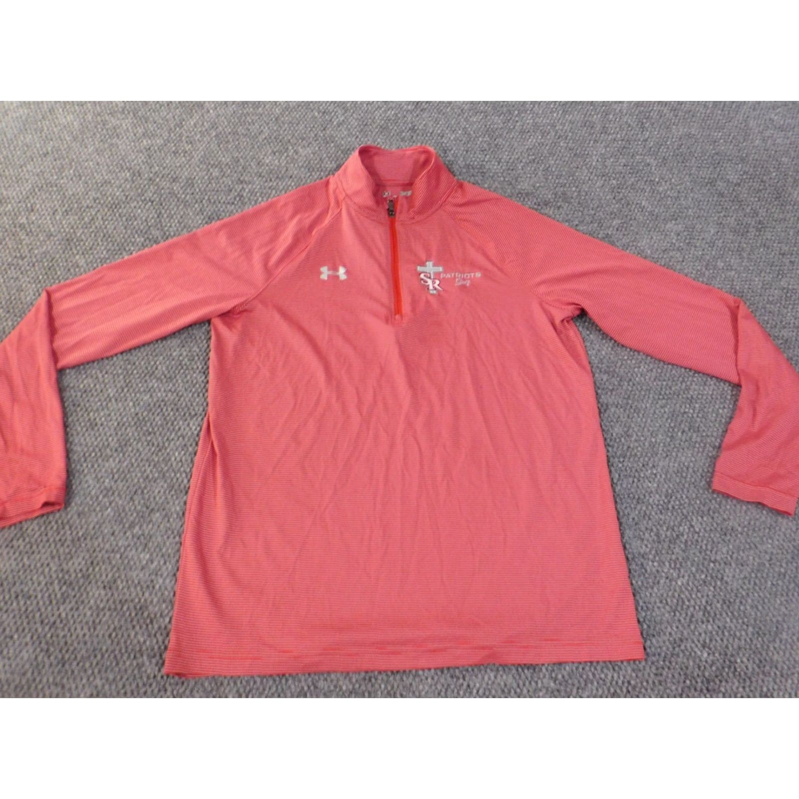 Under Armour Under Armour Sweatshirt Mens M Red Pullover Zip Striped Logo Golf Regular Knit Jacket Style Pullover Mens Size US M / EU 48-50 / 2 - 2 Thumbnail