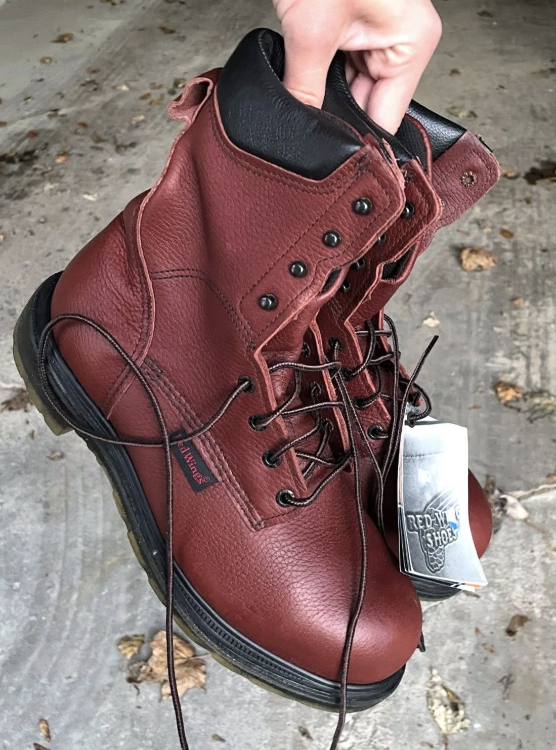 Red Wing 🥾 Vintage NWT Red Wing 3508 Boots USA Made Leather Red Japan Size US 9 / EU 42 - 1 Thumbnail