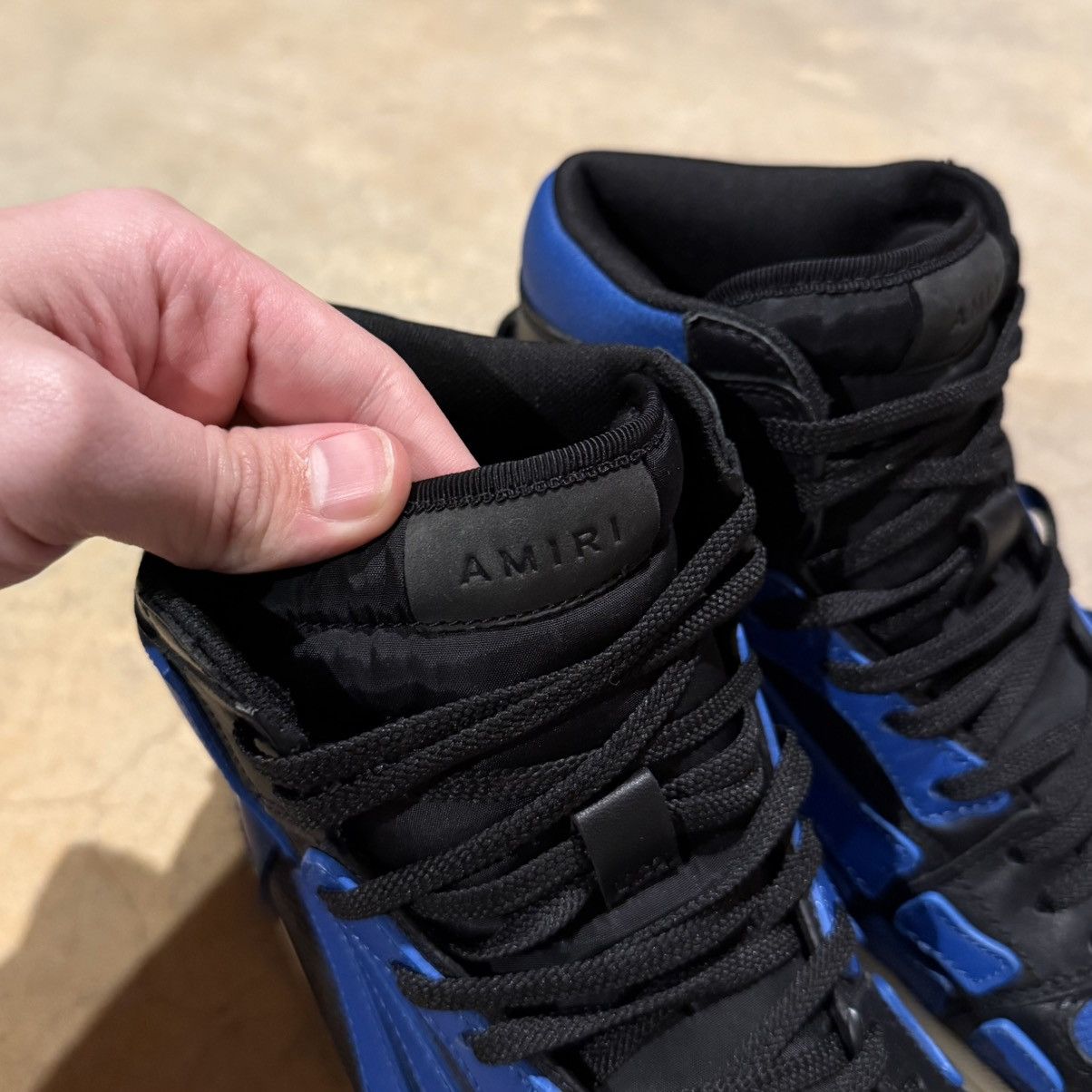 Amiri Amiri Skel Top High Sneaker Black Blue US 11 Size US 11 / EU 44 - 12 Thumbnail