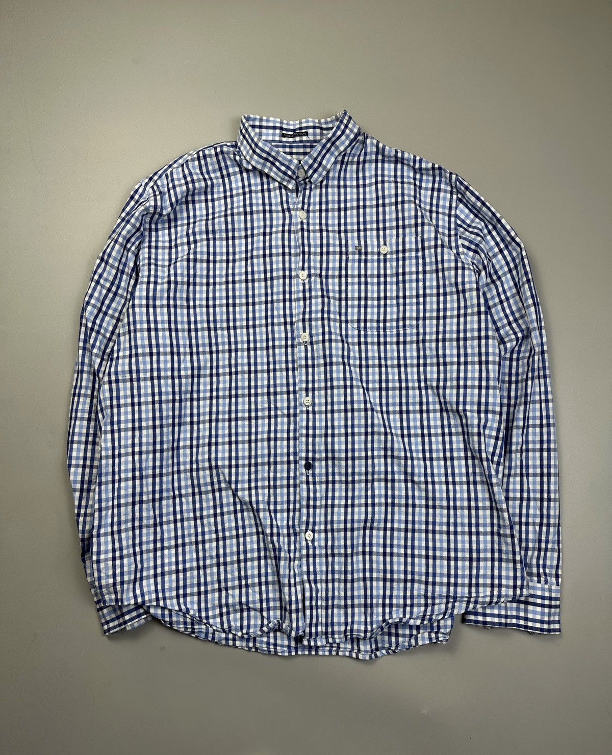 Weekend Offender Weekend Offender Checkered Cotton Button Shirt L-XL Size US XL / EU 56 / 4 - 1 Thumbnail