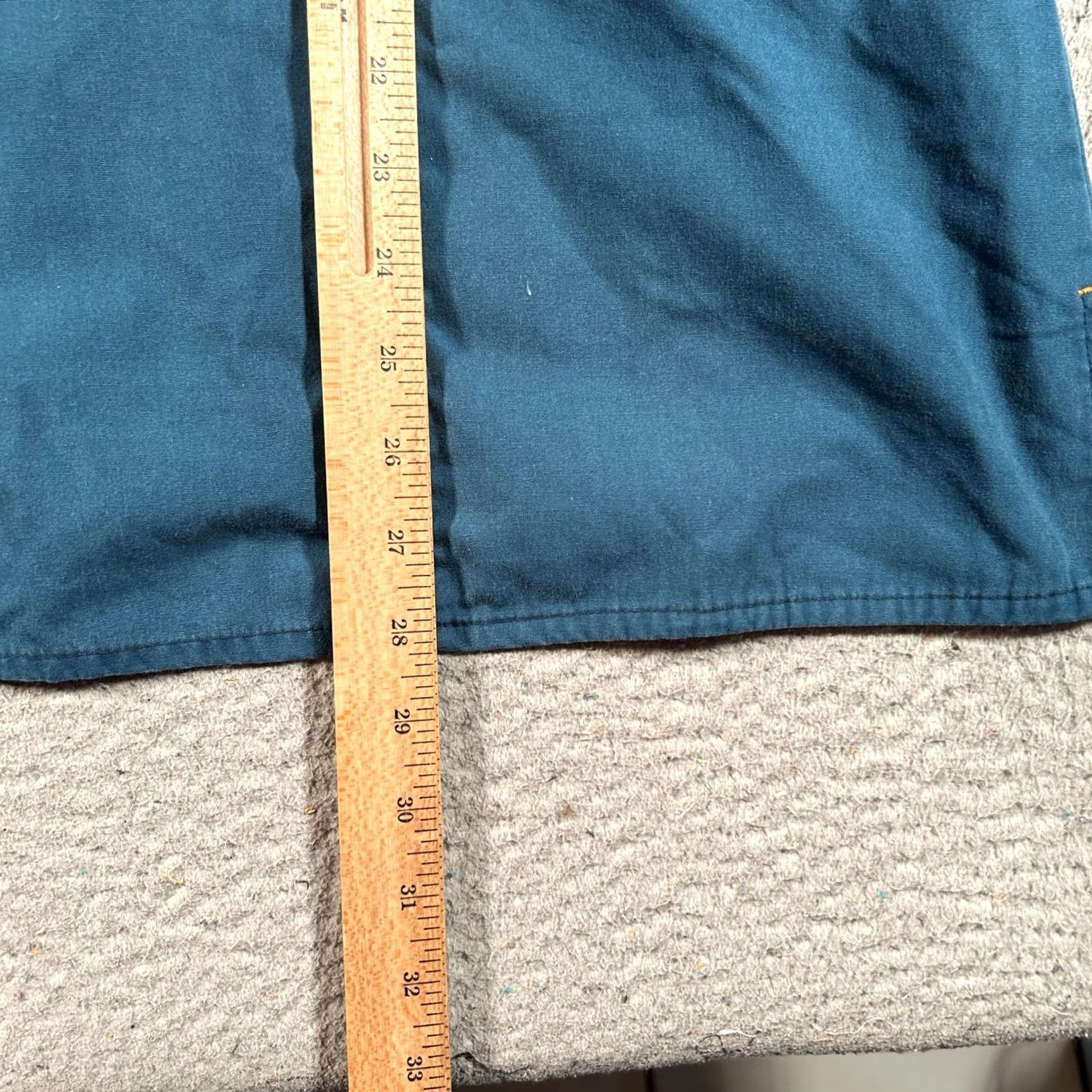 Carhartt VINTAGE Carhartt Med Scrub Top Womens 3XL Solid Blue-Green 2 Pocket Nursing Short Sleeve Size XXL / US 16-18 / IT 52-54 - 7 Thumbnail