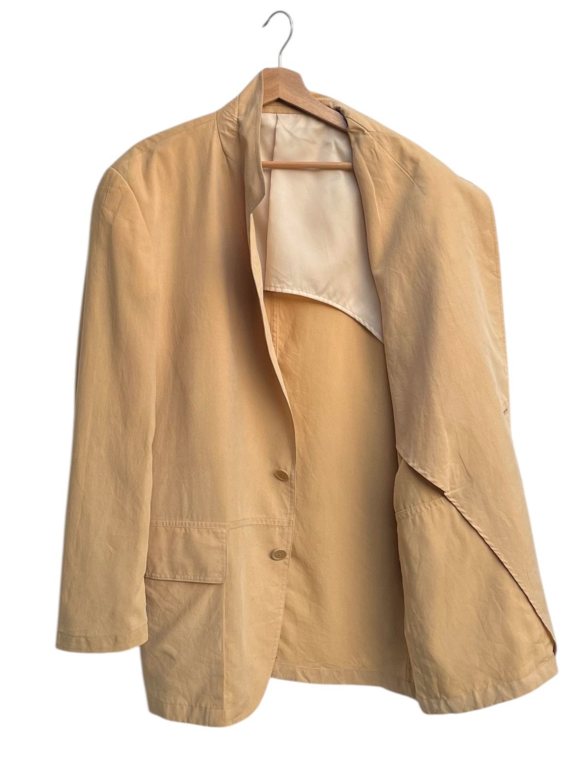 Krizia Uomo Vintage Krizia Tencel Tailored Jacket Size US M / EU 48-50 / 2 - 4 Thumbnail