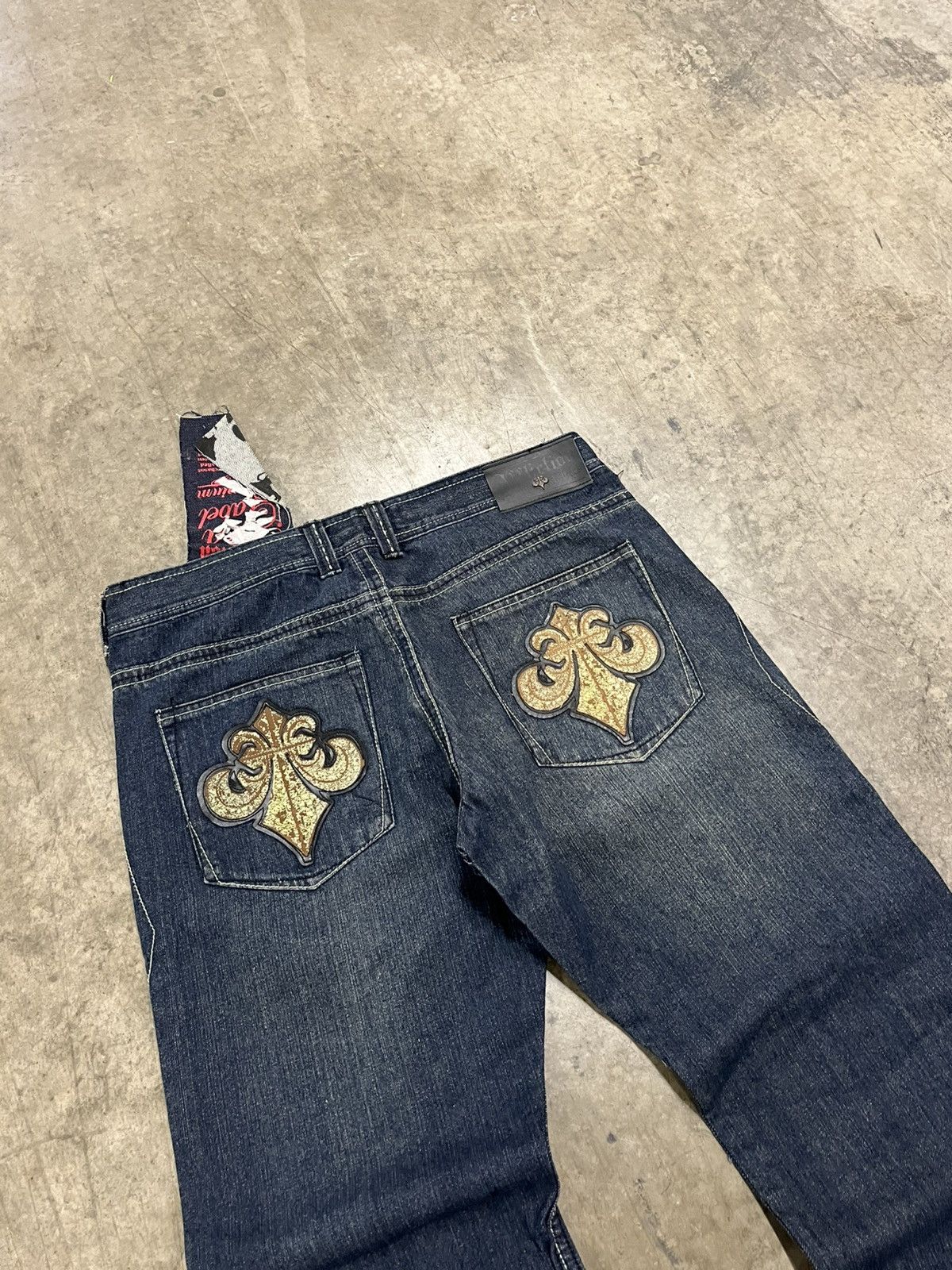 Affliction × Vintage Affliction denim y2k baggy fit skater grunge opium hype NWT Size US 36 / EU 52 - 3 Thumbnail