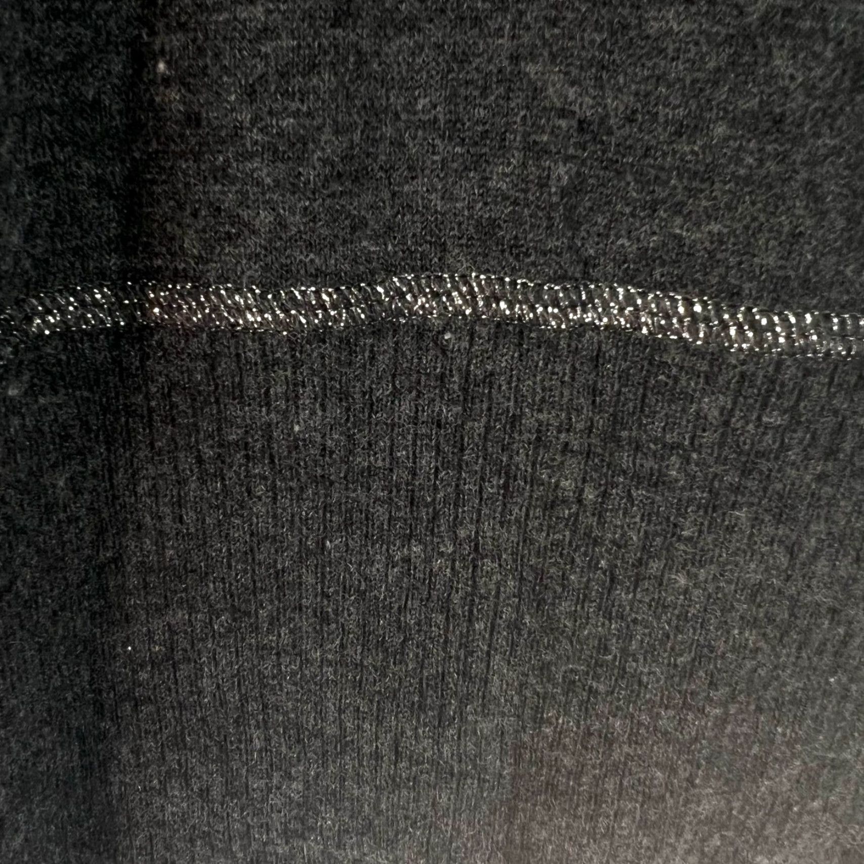 Express EXPRESS Wool V-Neck Sweater Woman Size L Gray Metallic Highlights Dolman Sleeve Knit Pullover 100% Wool Shirt/Top Women’s Apparel Size L / US 10 / IT 46 - 2 Thumbnail