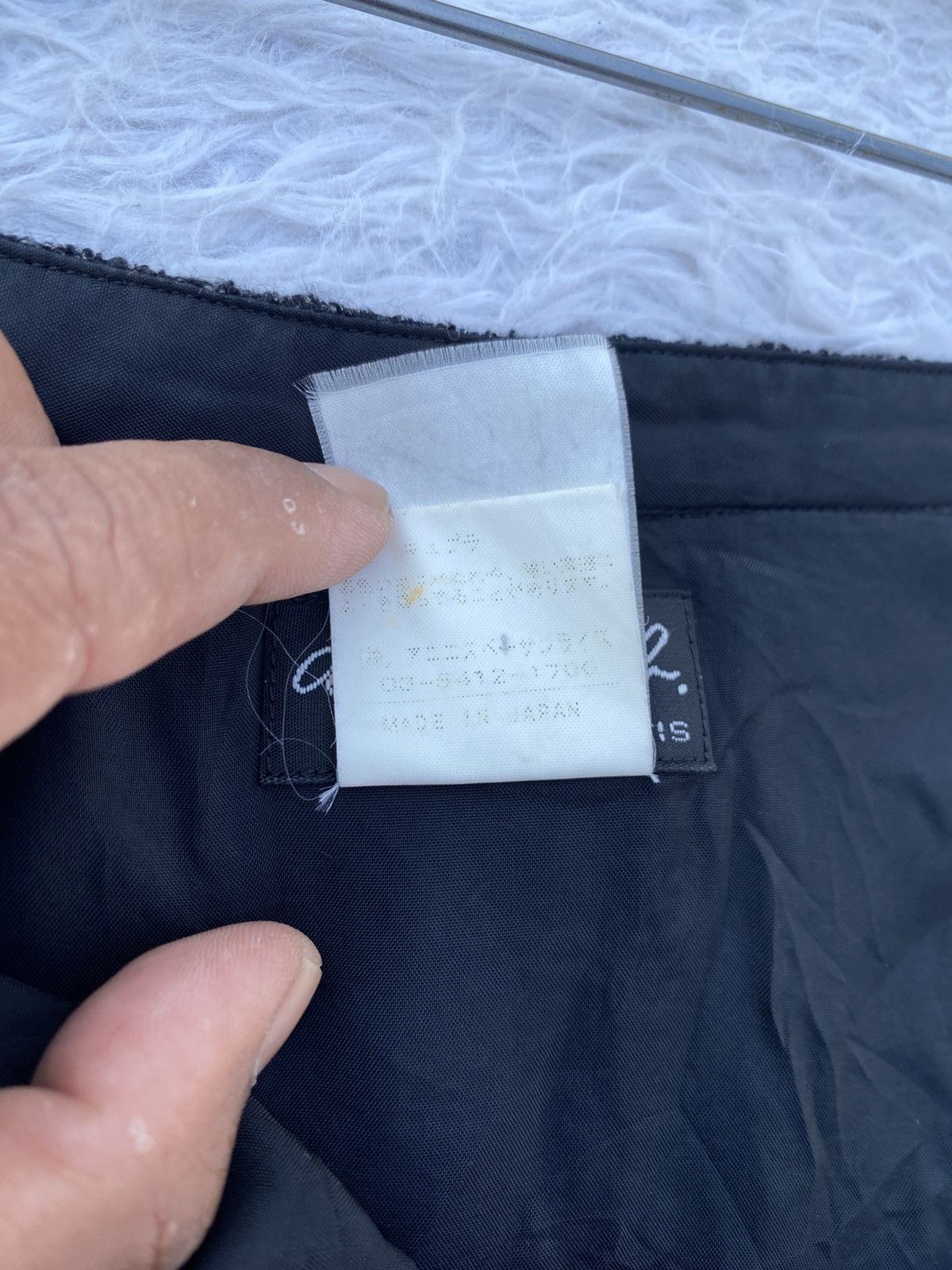 agnes b. Rare Vintage 90s agnes b. Black Skirt Size 31" - 11 Thumbnail