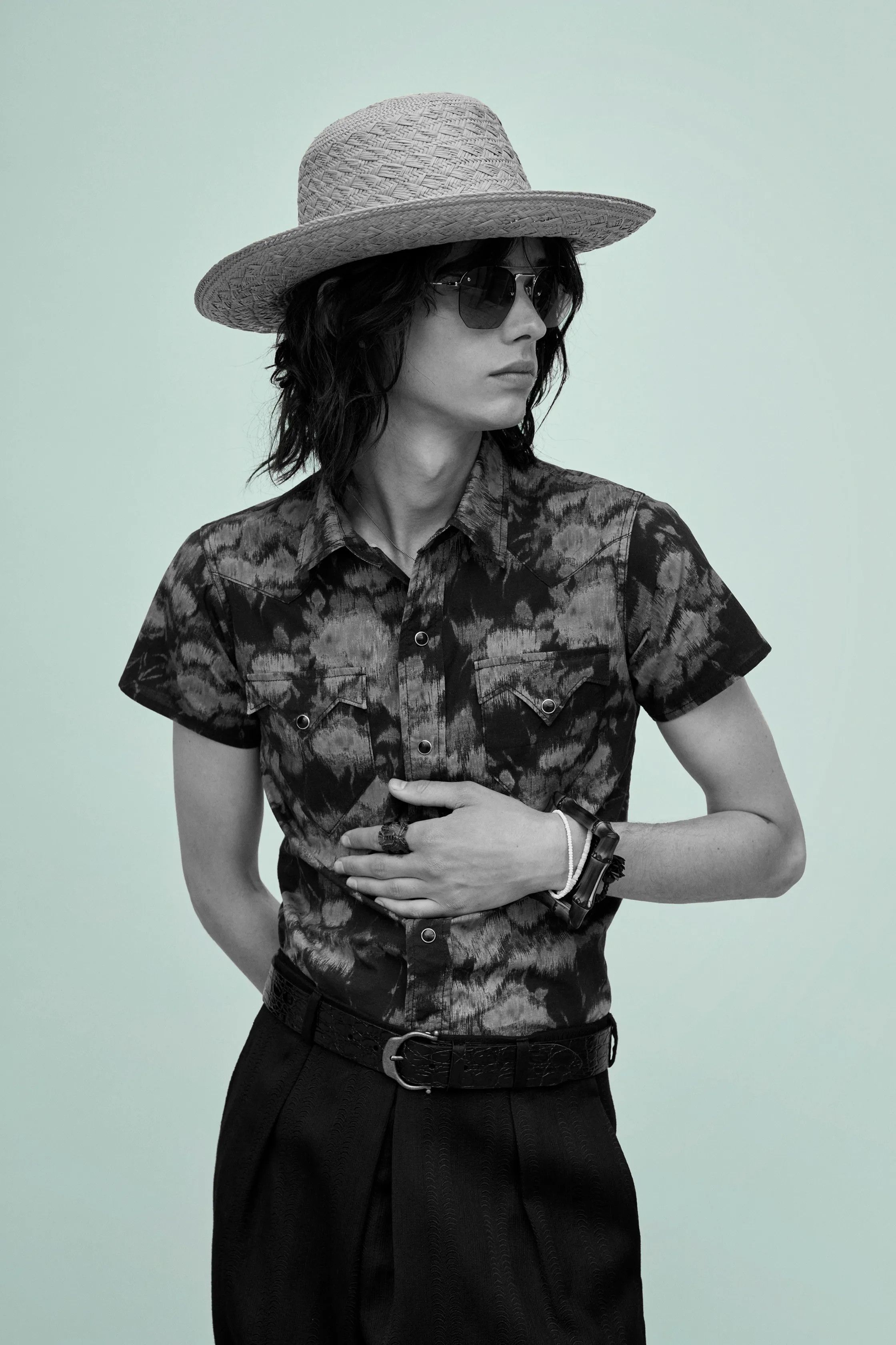 Saint Laurent Paris SS21 Saint Laurent Western Floral Short Sleeve Shirt Size US M / EU 48-50 / 2 - 1 Thumbnail