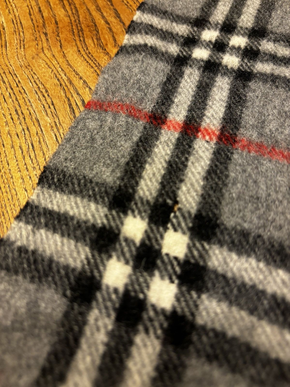 Burberry Burberry Grey Wool Nova Check Scarf Size ONE SIZE - 9 Thumbnail