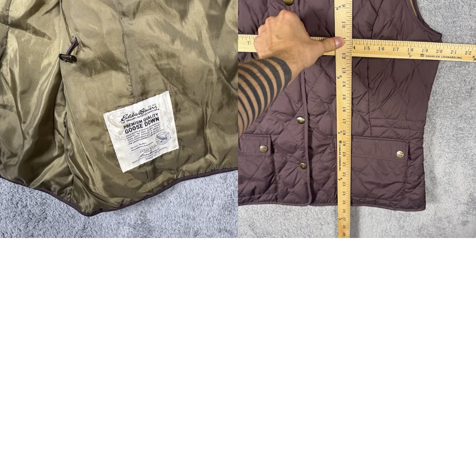 Eddie Bauer VINTAGE Eddie Bauer Vest Womens L Premium 550 Goose Down Lightweight Quilted Cargo Hike Extra? Size L / US 10 / IT 46 - 9 Thumbnail