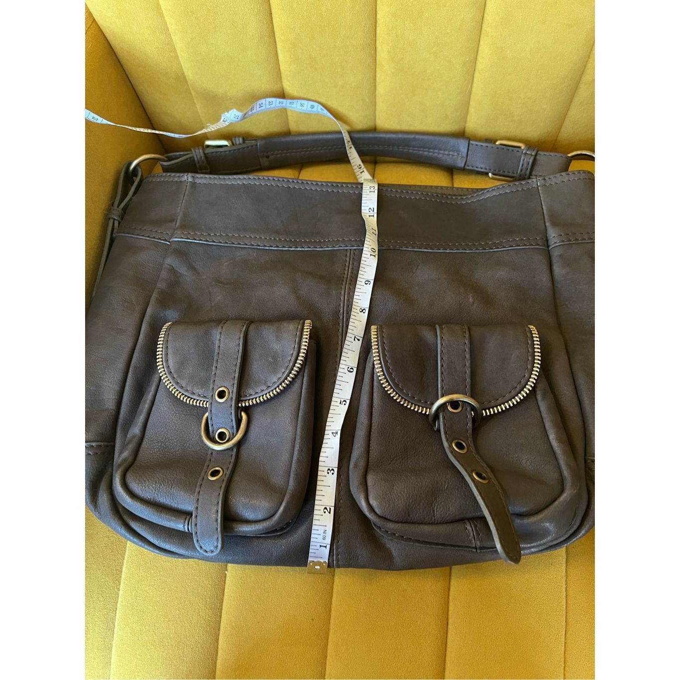 Other Via Repubblica grey leather tote purse Size ONE SIZE - 6 Thumbnail