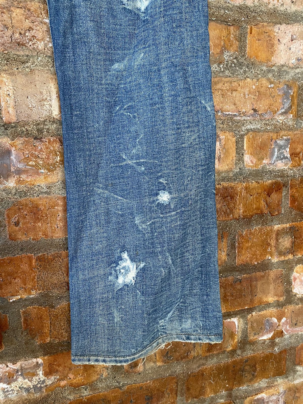 Diesel 2000s Diesel Distressed Dirty Whisker raw flare denim Size US 33 - 20 Thumbnail