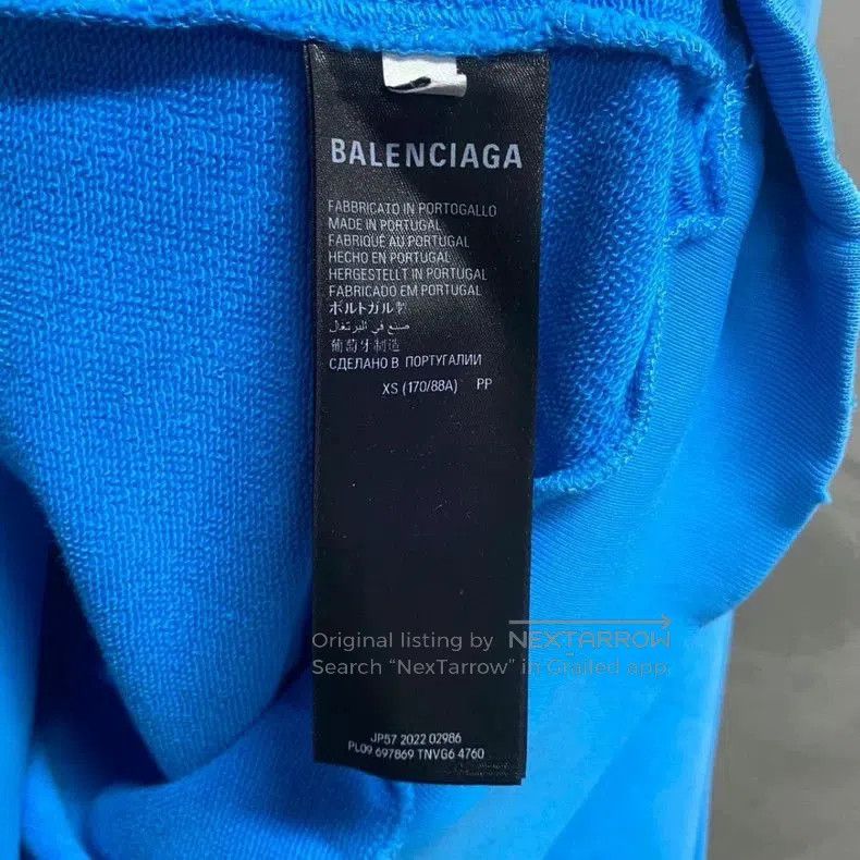 Balenciaga Balenciaga Blue Cola Logo Sweatshirt. Size US XS / EU 42 / 0 - 4 Thumbnail