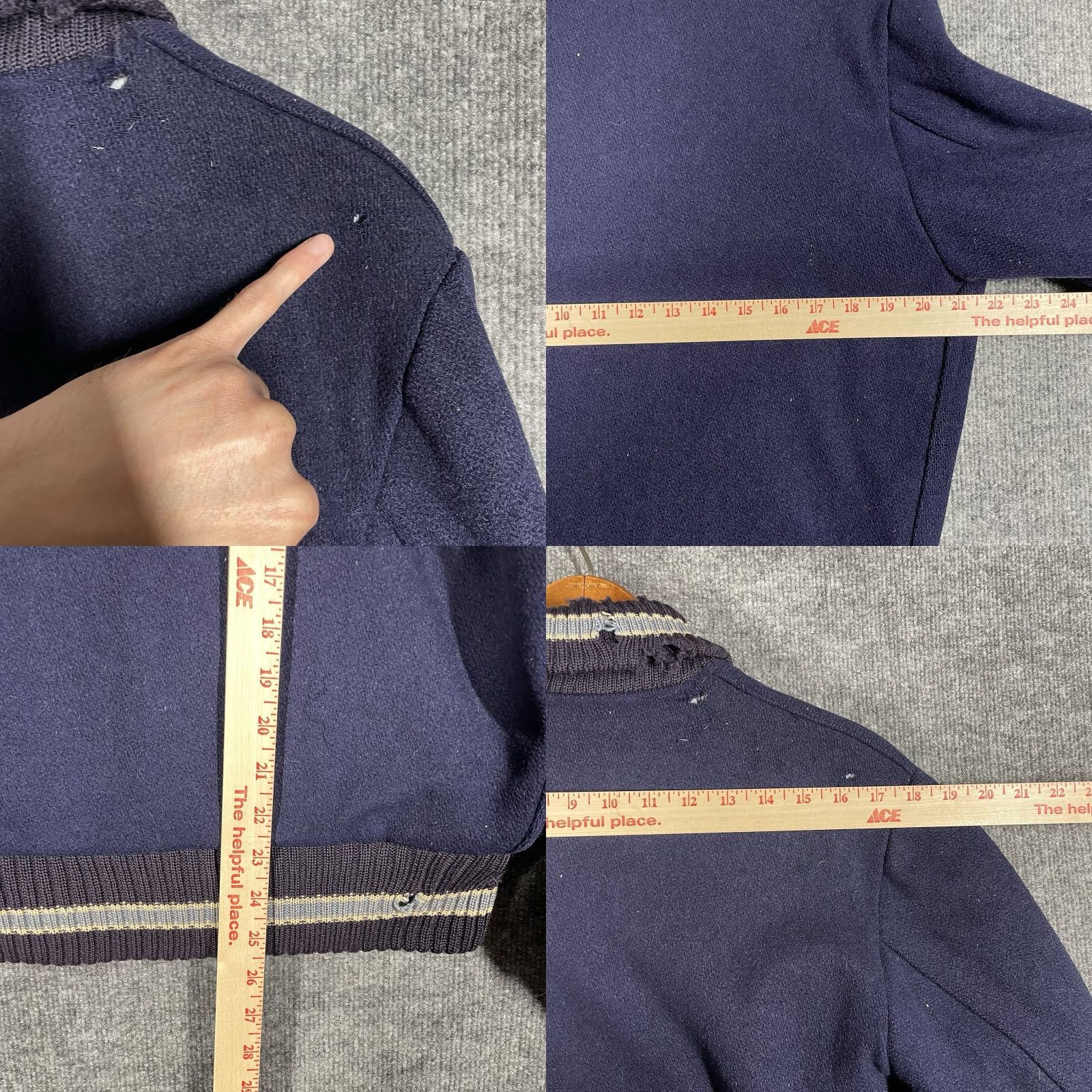 Vintage VINTAGE Albion Knitting Mills Stadium Jacket Mens Size S Wool 50s Blue Rockabilly Decade 1950s Varsity Letterman Size US S / EU 44-46 / 1 - 11 Thumbnail