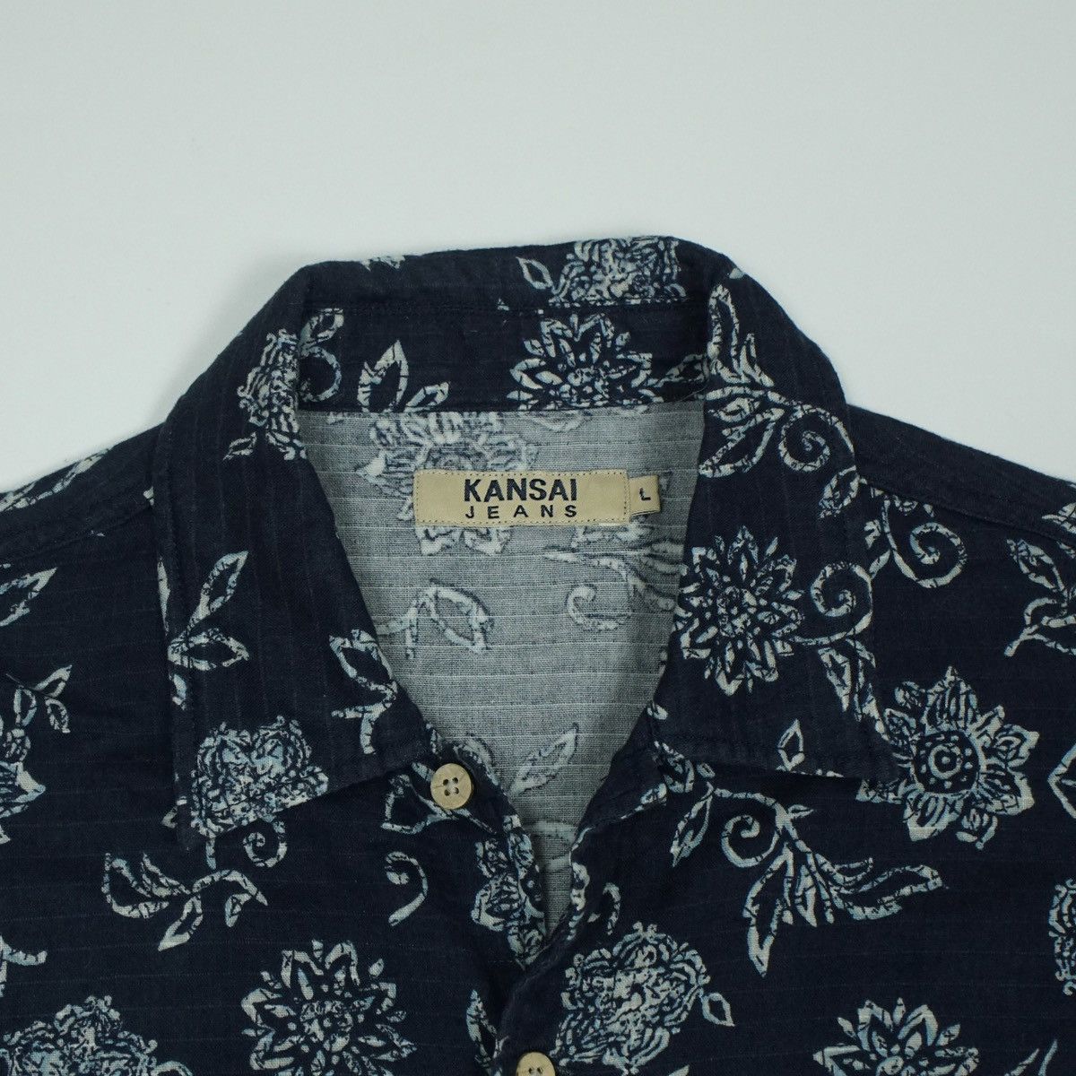 Kansai Yamamoto *NoTariff Kansai Yamamoto Floral Pattern Shirt Size US L / EU 52-54 / 3 - 4 Thumbnail
