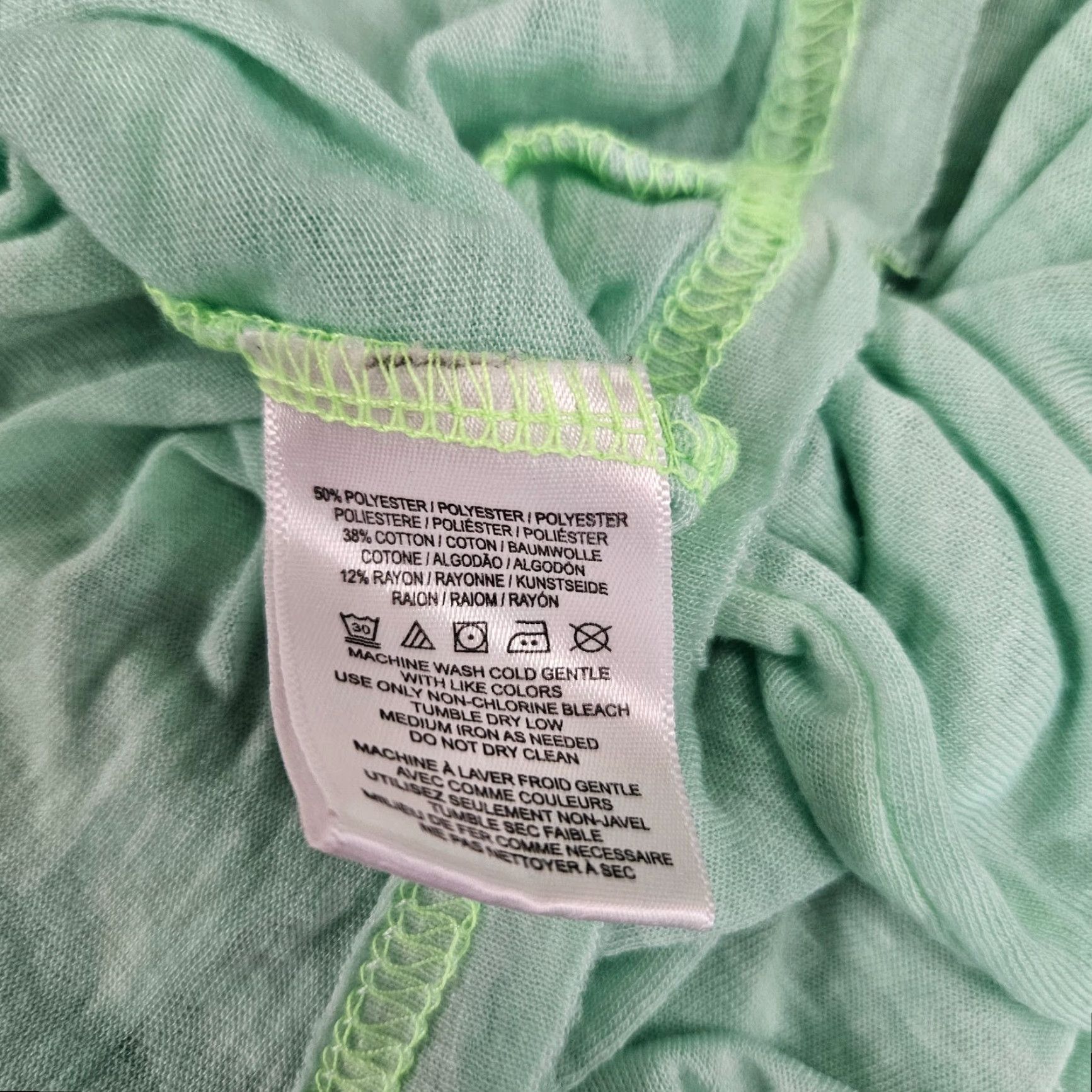 Free People Free People Beach Womens Tee XS Green Short Sleeve Scoop Neck Shirt Womens XS Green T-Shirt Size 26" / US 2 / IT 38 - 5 Thumbnail