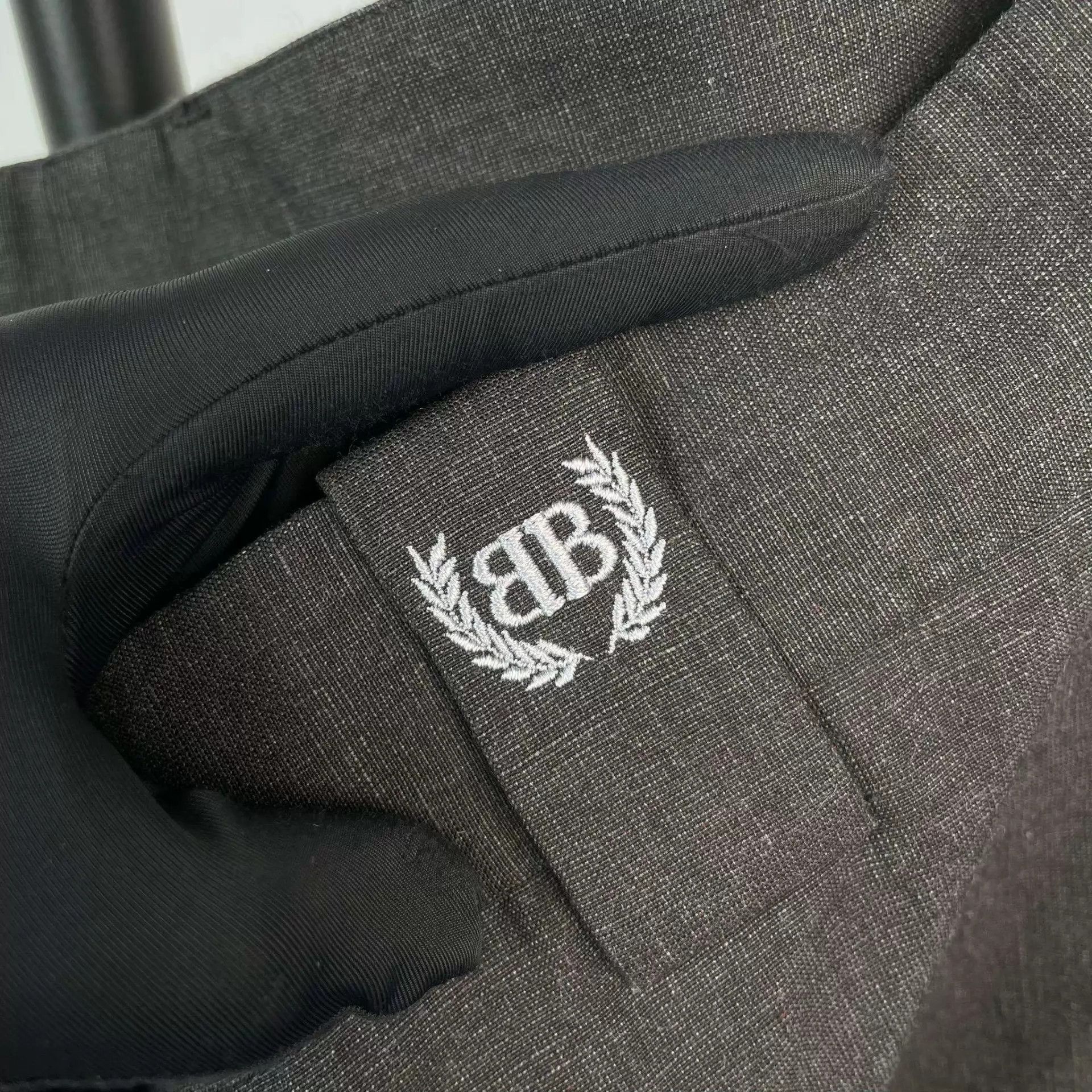 Balenciaga Balenciaga 98 New Gray Black Trousers S Size US 29 - 3 Thumbnail