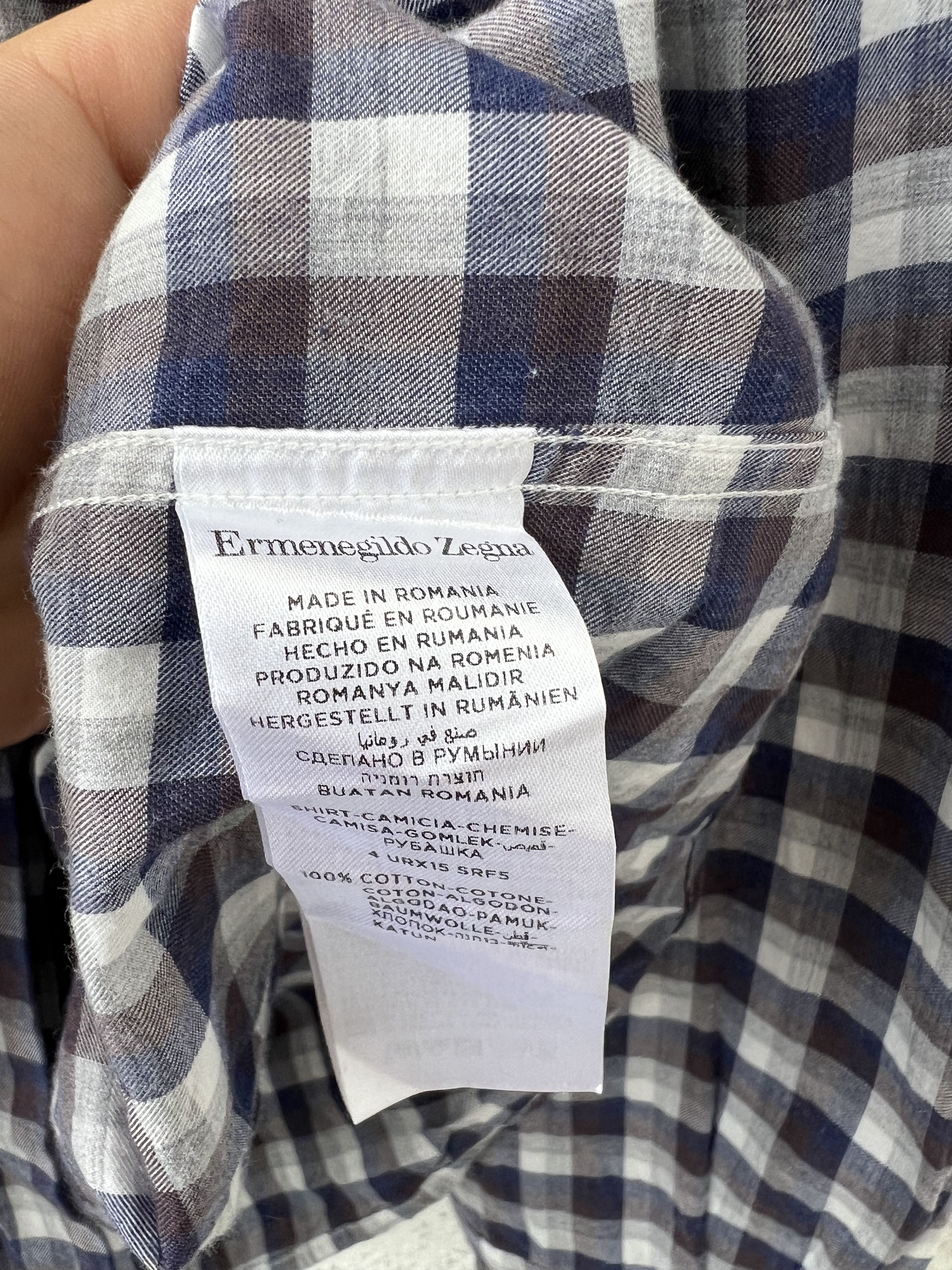 Ermenegildo Zegna Ermenegildo Zegna Shirt L Size US L / EU 52-54 / 3 - 3 Thumbnail
