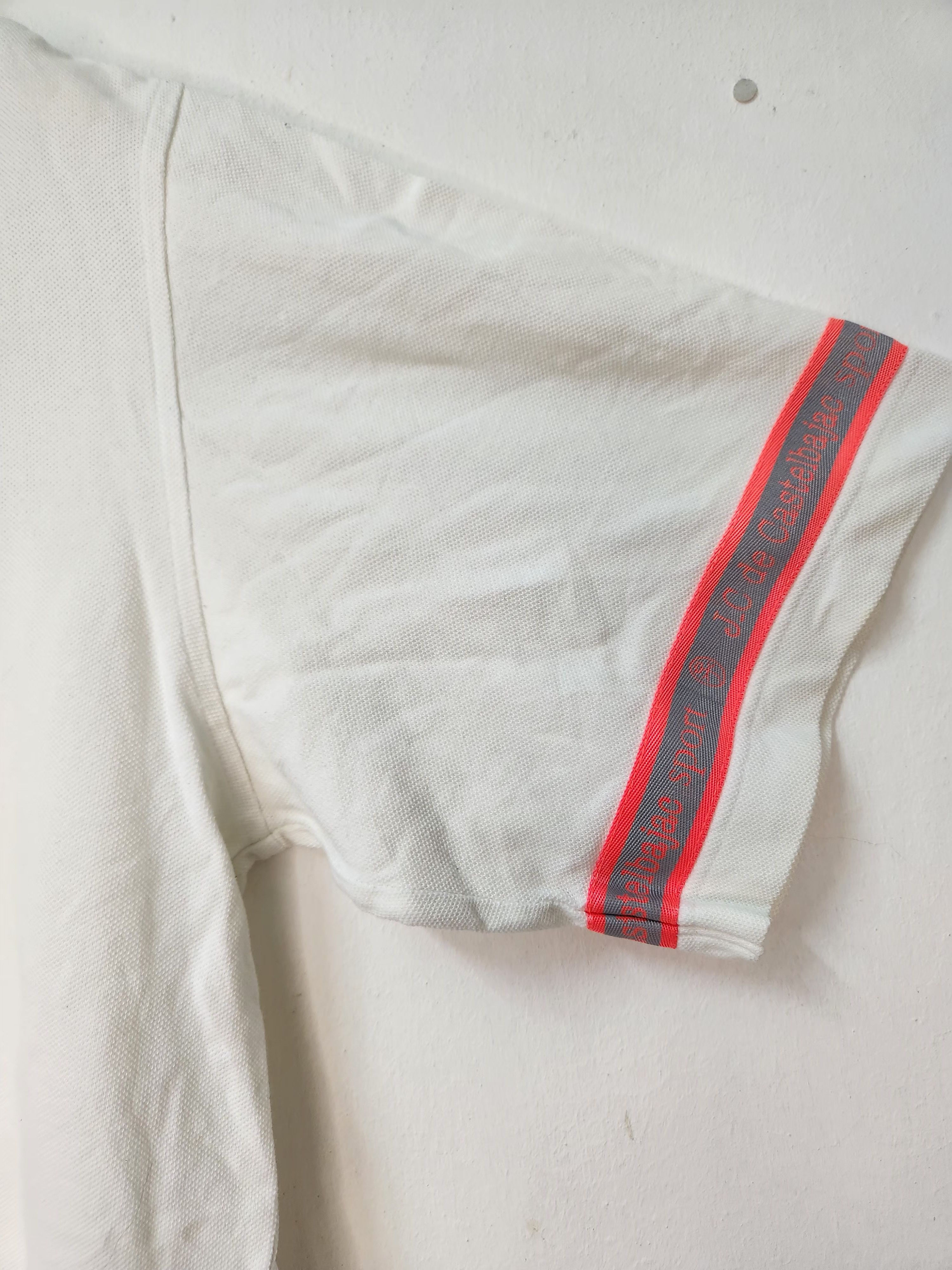 Jean Charles De Castelbajac Vintage Jean Charles De Castelbajac White Polo Shirt Size US XL / EU 56 / 4 - 6 Thumbnail