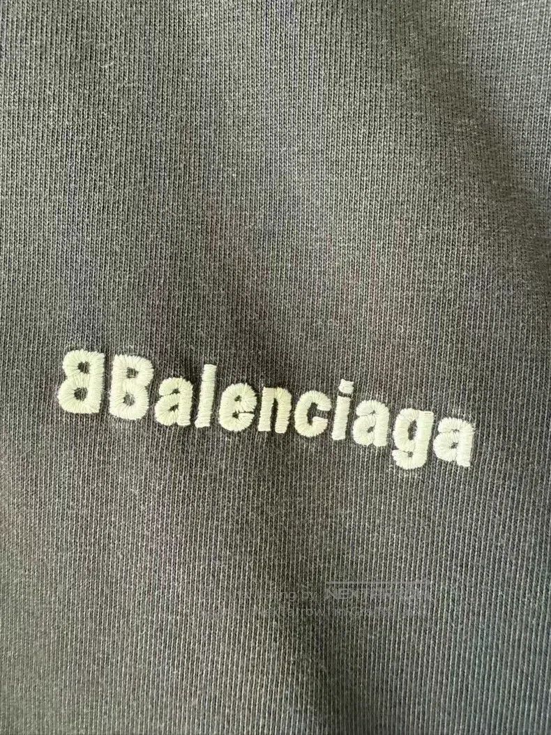 Balenciaga Balenciaga Deep Blue Double B Embroidered Logo Short Sleev Size US M / EU 48-50 / 2 - 4 Thumbnail