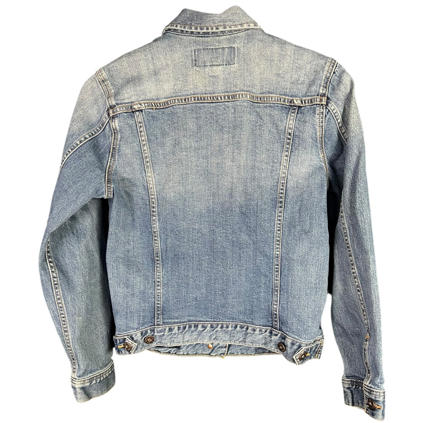 Lucky Brand Lucky Brand Women's Small Tomboy Trucker Blue Denim Jacket Size S / US 4 / IT 40 - 2 Thumbnail