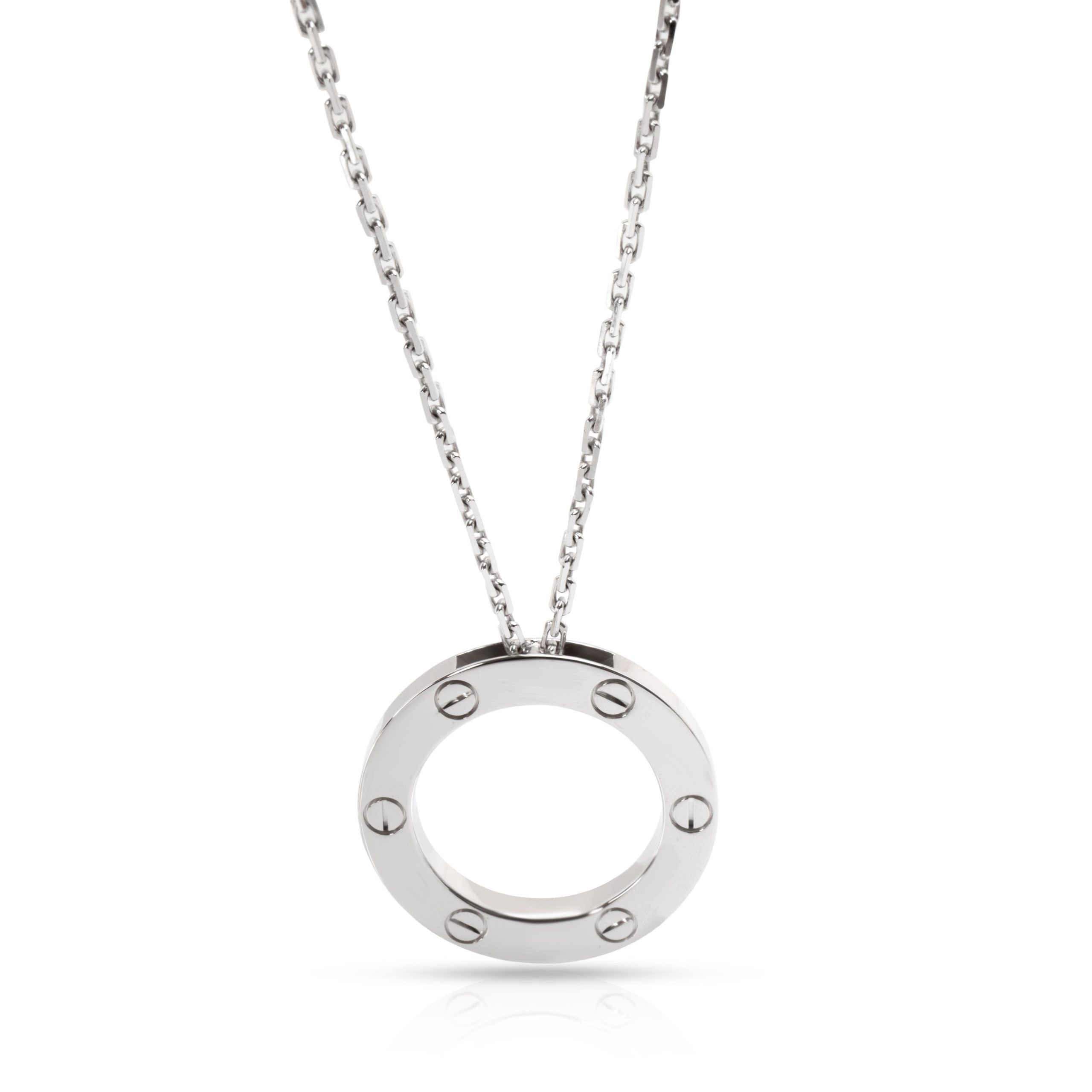 Cartier Love Necklace in 18K White Gold
