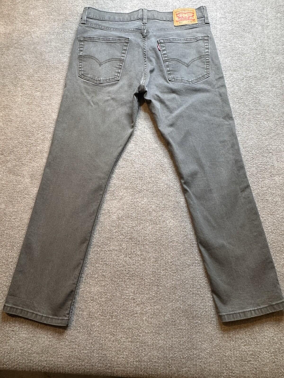 Levi's Levi Strauss & Co 511 Jeans Men's W36 x L29 Gray [721] Size US 36 / EU 52 - 3 Thumbnail