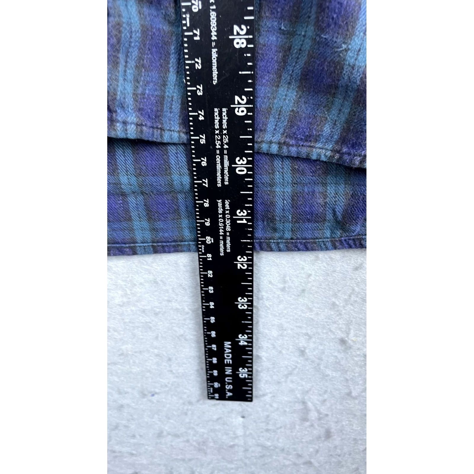 Disney The Disney Store Shirt Mens XL Blue Plaid Flannel Button Mickey Mouse Size US XL / EU 56 / 4 - 5 Thumbnail