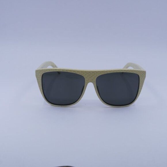 Saint Laurent Paris Saint Laurent SL1 021 Sunglasses Ivory Square Frame Size ONE SIZE - 3 Thumbnail